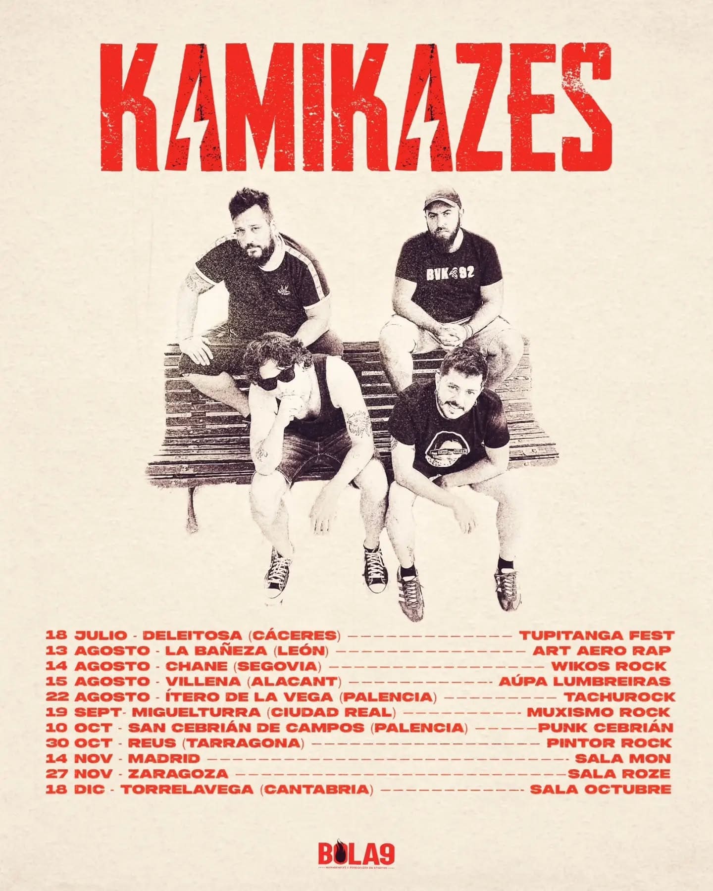 Fechas de Kamikazes